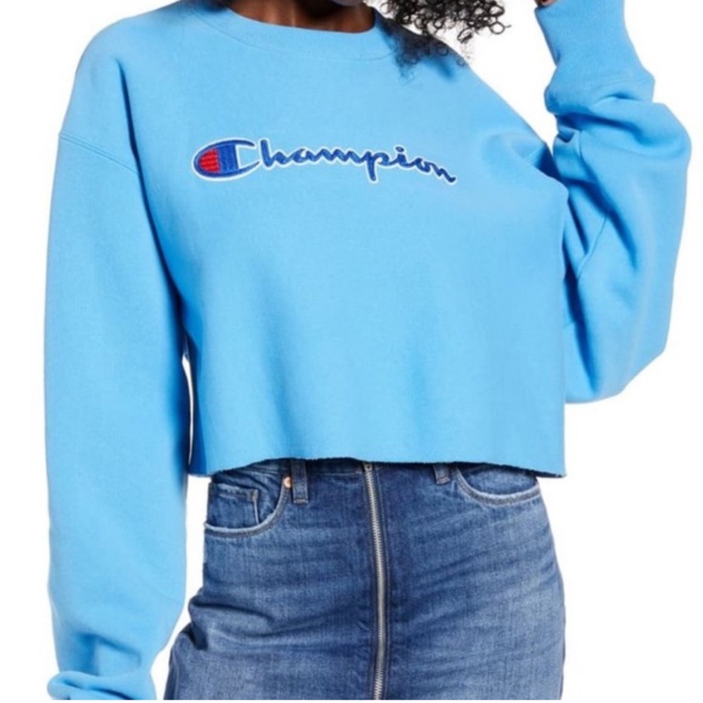 Champion crop sweatshirt reverse wave